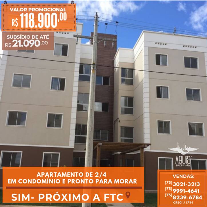 APARTAMENTOS 2/4  - BAIRRO SIM