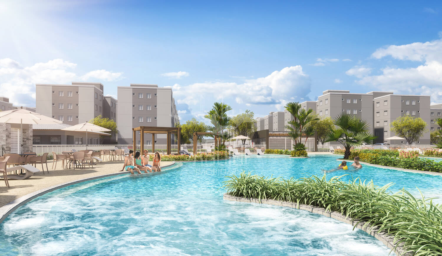 Apartamento 2/4 - Jardim Europa, Condomínio Acqua Venture Europa II
