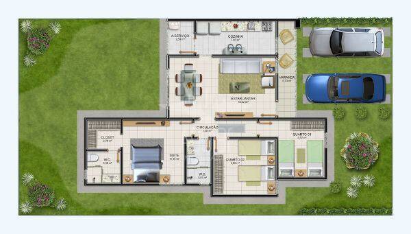 Casa de Condomínio, 3 quartos - Foto 21