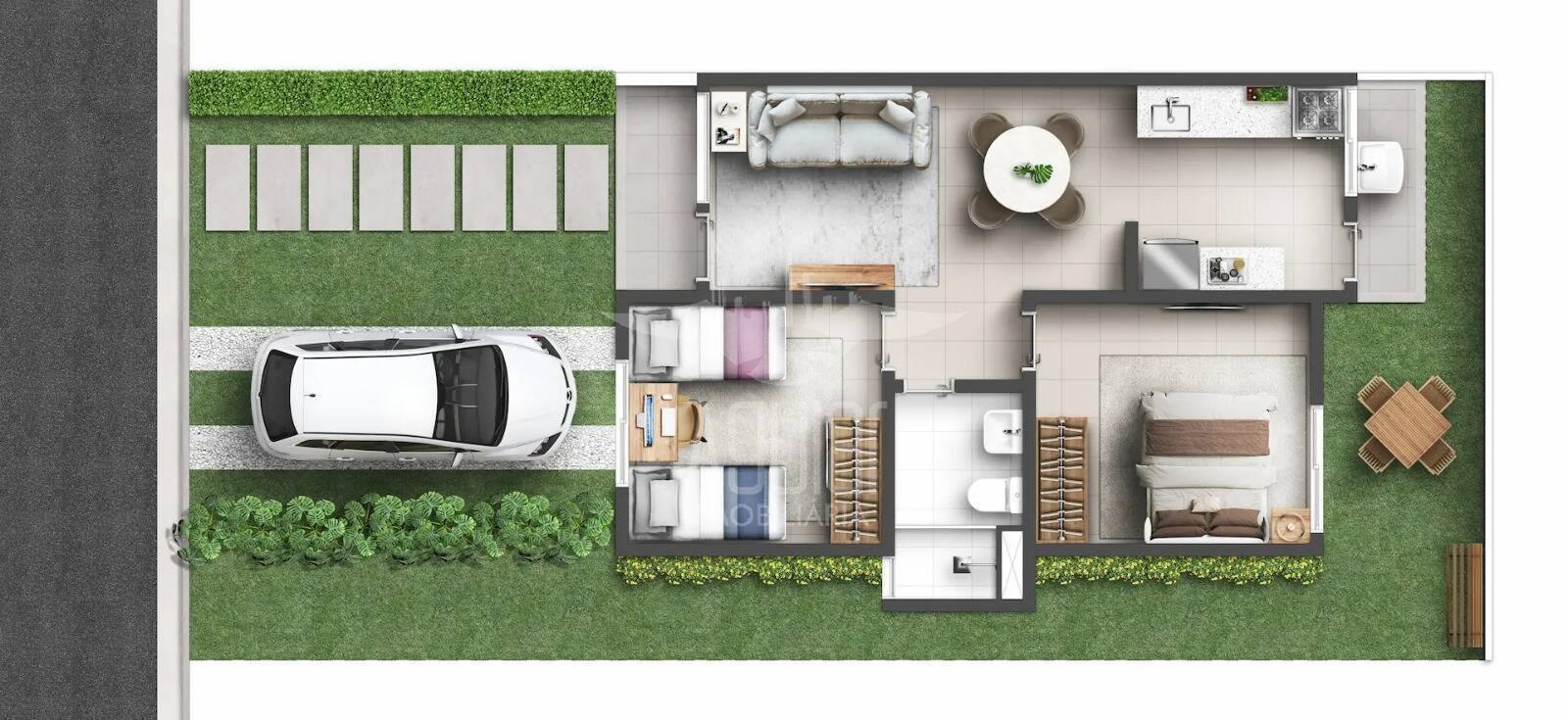 Casa, 2 quartos, 49 m² - Foto 17