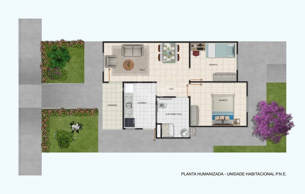 Casa, 2 quartos, 49 m² - Foto 2