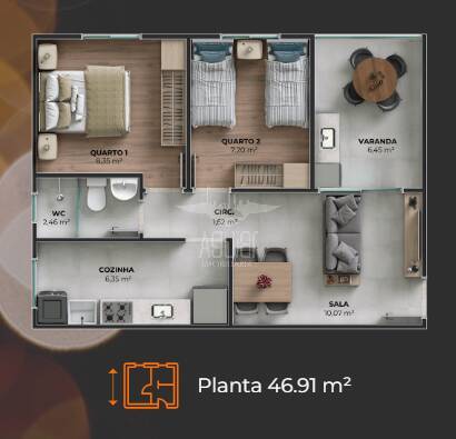 Apartamento, 2 quartos, 46 m² - Foto 7